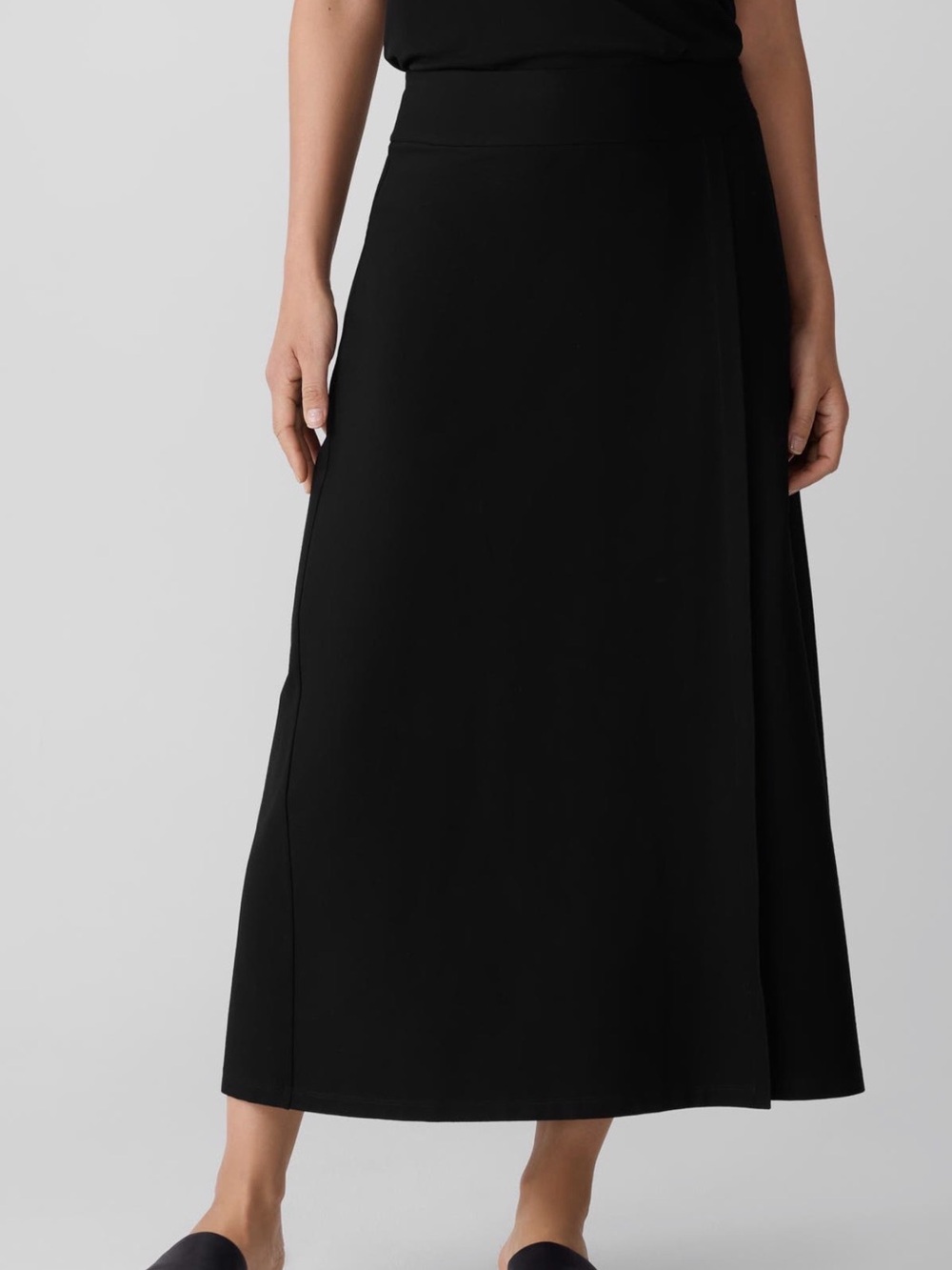 NWT Eileen Fisher Wrap Front Midi Skirt